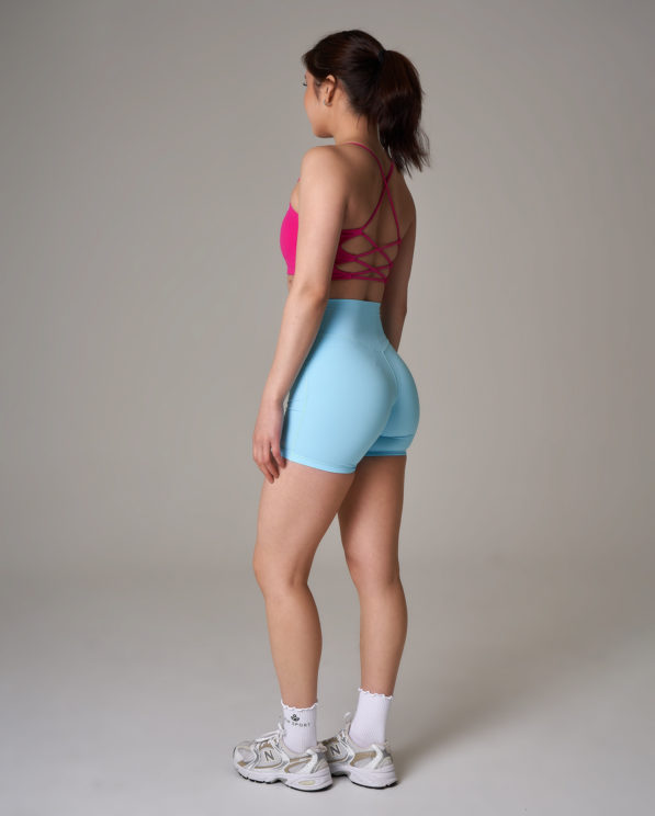 Seamless soft cycling shorts – Sky Blue