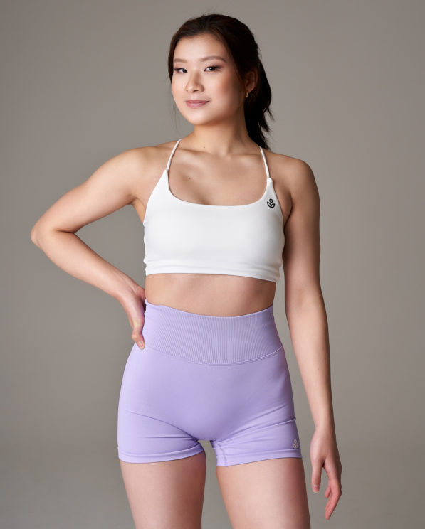 Glute game inseam shorts – Lilac